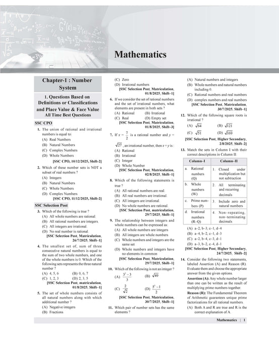 Examcart Latest SSC Math Question Bank Book by DP Singh for SSC GD | MTS | Delhi Police | Selection Post | CHSL | Stenographer | CPO & CGL (Tier 1 & 2) 2026 Exam in English