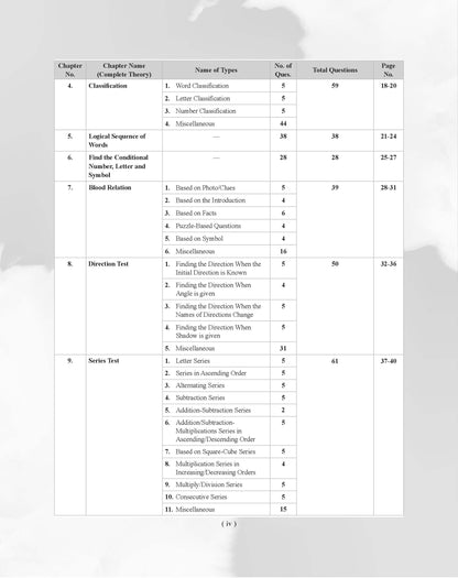 Examcart School Entrance Exam Class 6th Mental Ability Test (Reasoning) Textbook For 2027 Exam In English
