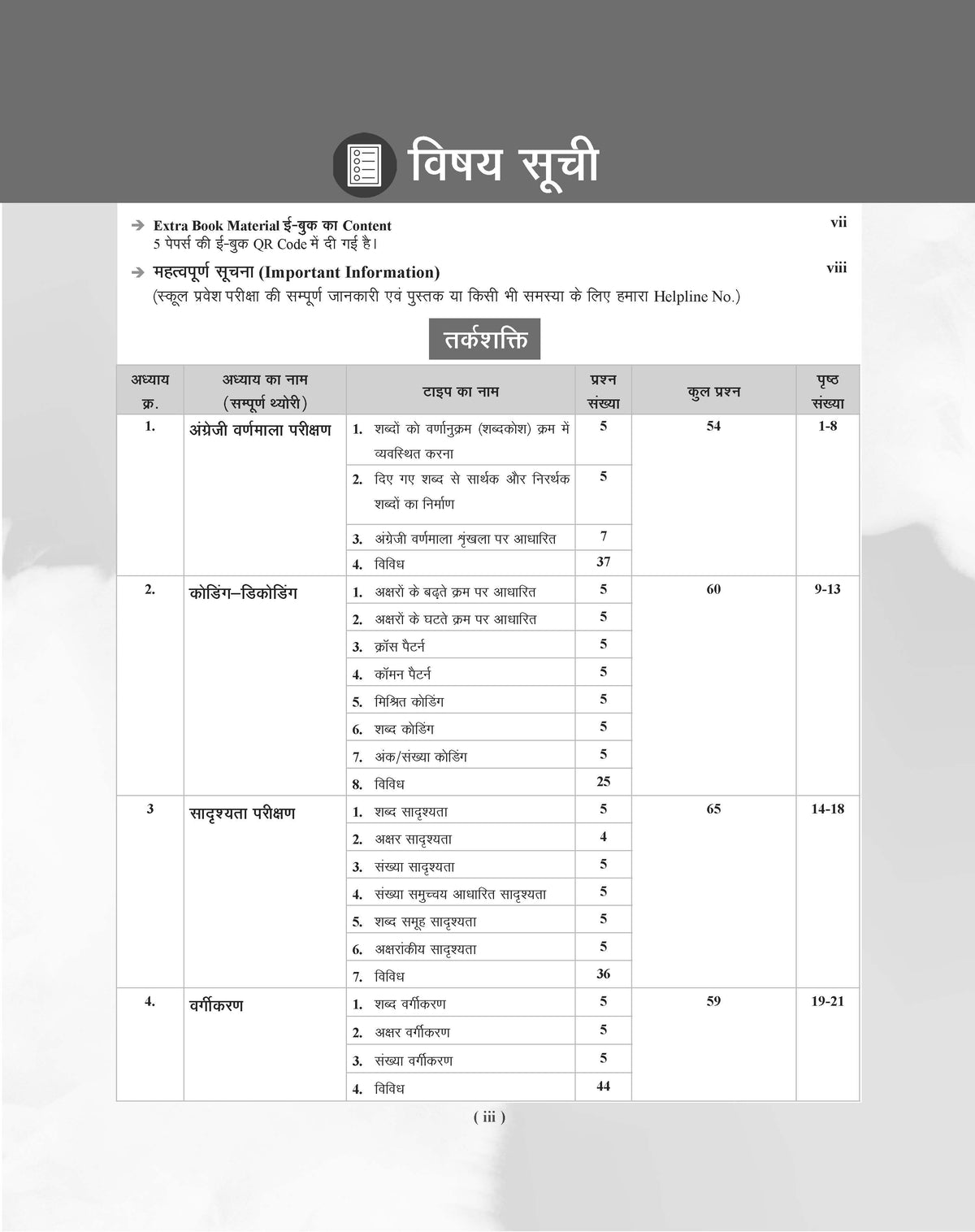 Examcart School Entrance Exam Class 6th Samanya Buddimata Parikshan (Reasoning) Textbook For 2027 Exam in Hindi