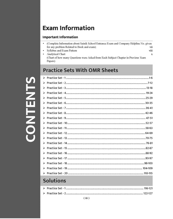 Examcart Sainik School Class 6 Practice Sets For Entrance Exam 2026 In English